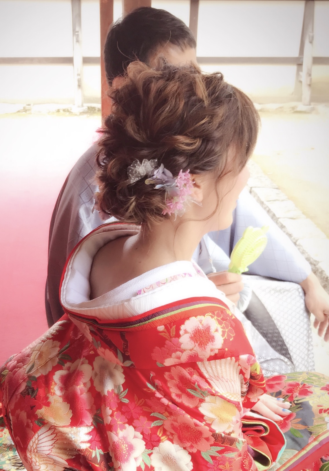 松山市のブライダルはtwiggy Wedding 色打掛のヘアスタイルといろいろな飾り マツウラ